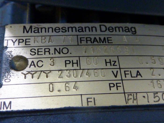 Used MANNESMANN DEMAG Microspeed Unit FG06 U1-H2-F2 Used