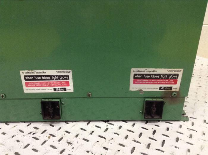 Used CALMOUNT Calvault Capacitor 22X43 UL #84143