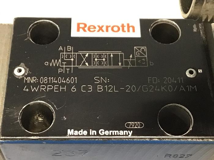 Used REXROTH Valve 4WRPEH6C3B12L20/G24K0/A1M Used #144745