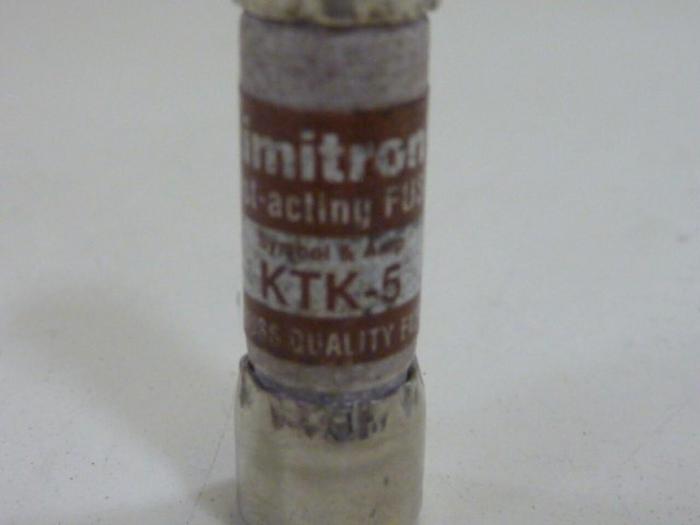 Used LIMITRON 5 Amp Fuse KTK-5 #62268
