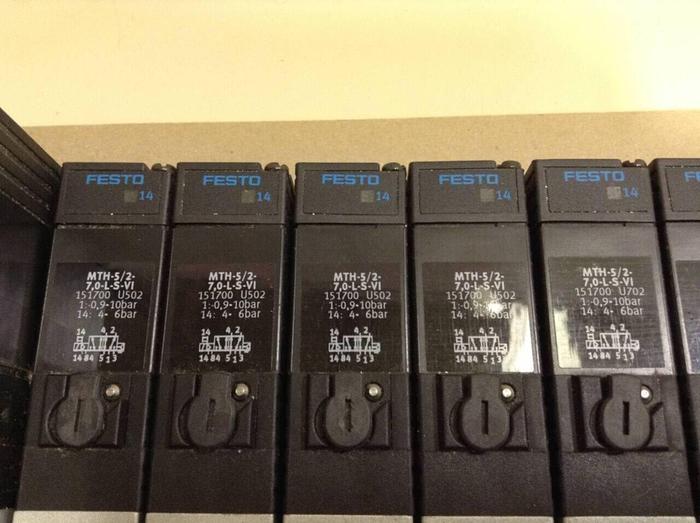 Used FESTO Control Block w/ Valves IMP2-03-1 #70459