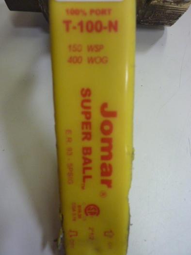 Used JOMAR Ball Valve T-100-N #65424