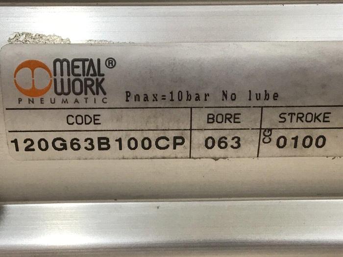 Used METAL WORK PNEUMATIC Cylinder 120G63B100CP #119274