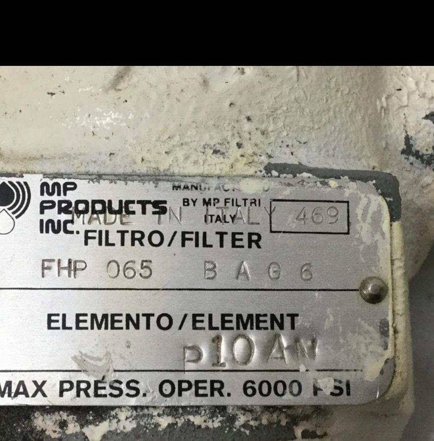 Used MP PRODUCTS Filter FHP 065 BAG6 USED