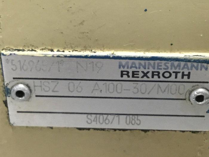Used REXROTH Valve HSZ06A10030/M00 #110856