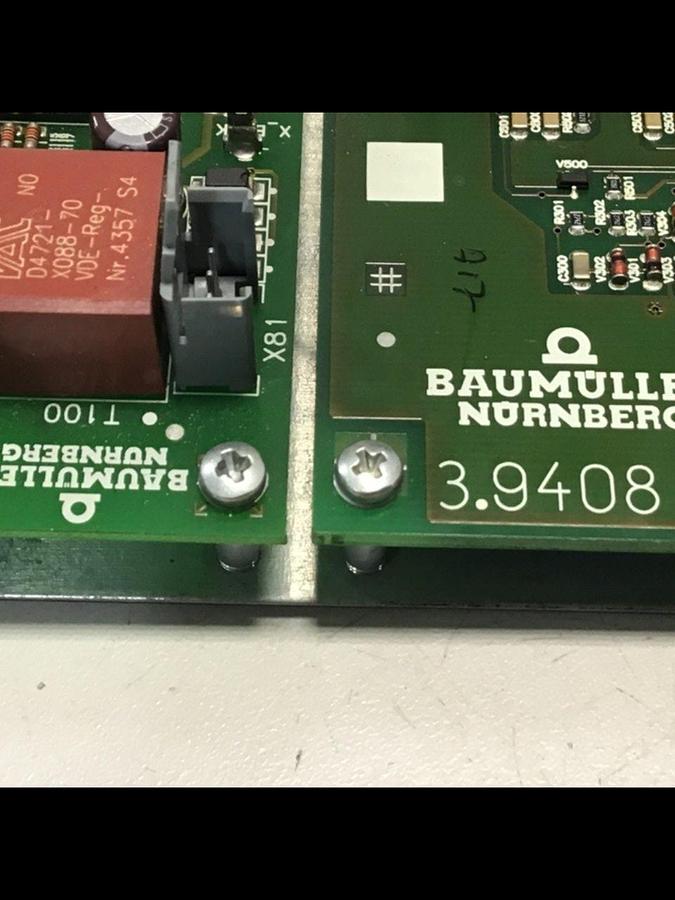 Used BAUMULLER Circuit Board 3.9408 B #123052
