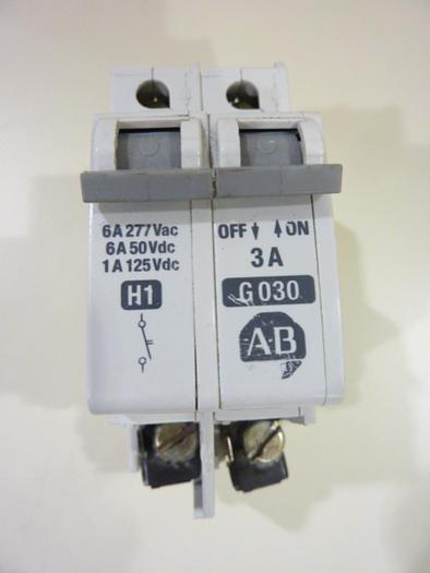 Used ALLEN BRADLEY 3 Amp Circuit Breaker 1492-CB1/G030 SER A #41915