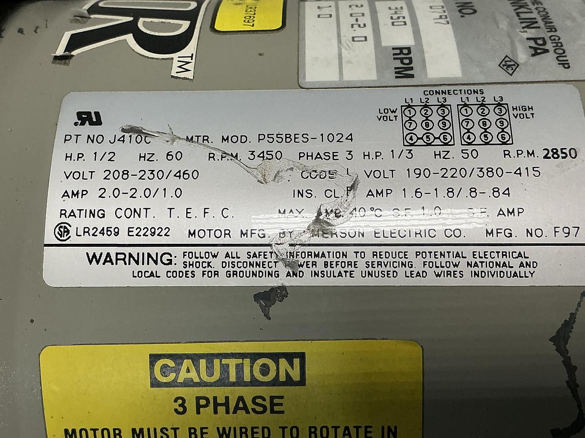 Used CONAIR FRANKLIN R3P305A-30