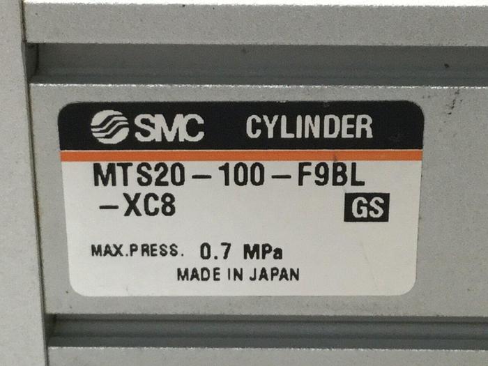 Used SMC Cylinder MTS20-100-F9BL-XC8 #104825