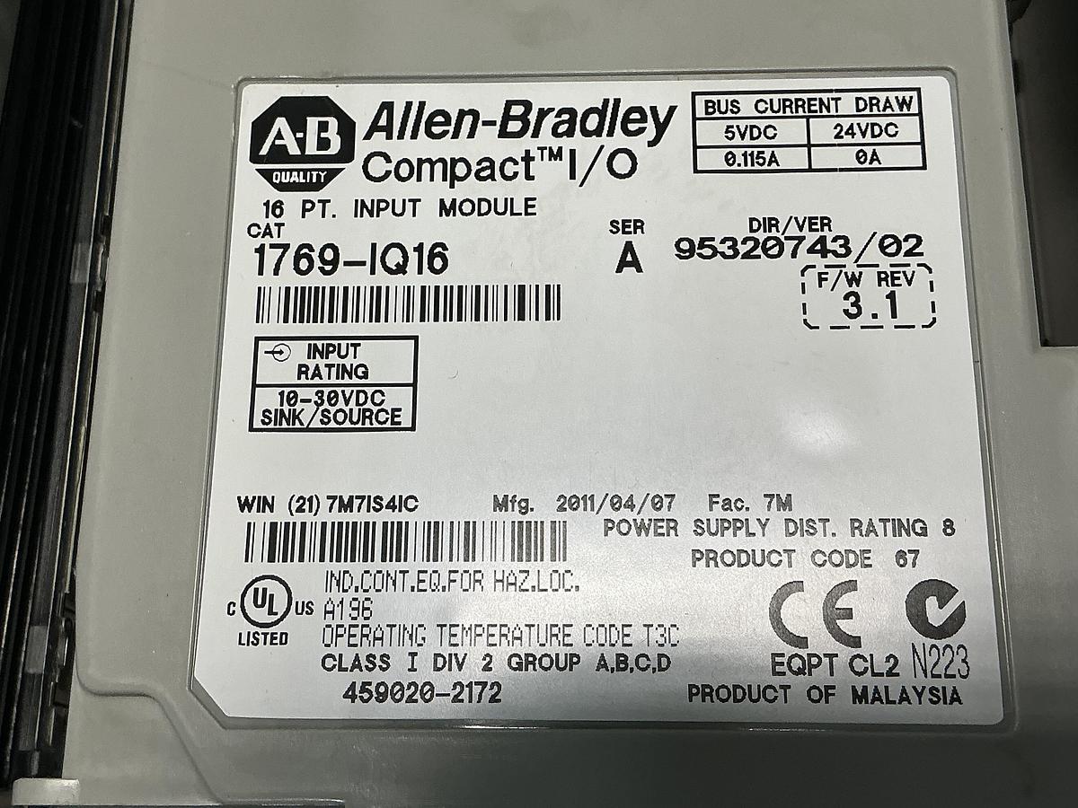 Used ALLEN BRADLEY 1764-24BWA SER B
