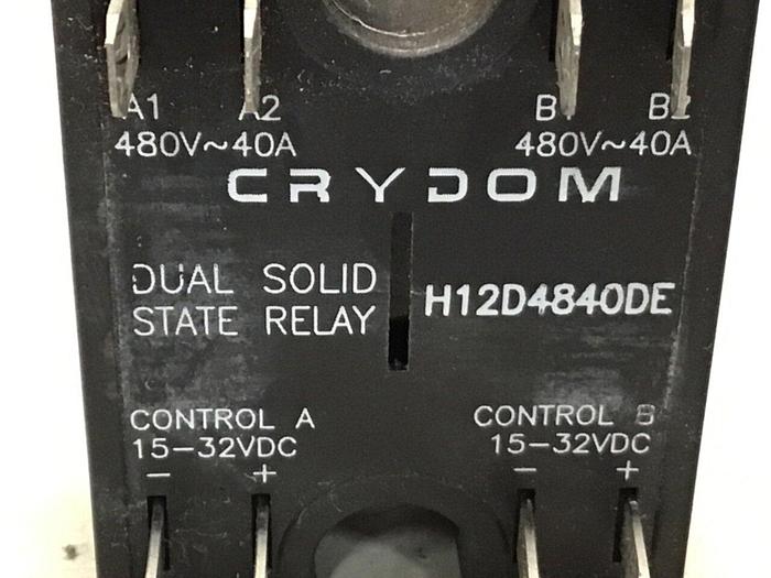 Used CRYDOM Dual Solid State Relay H12D4840DE #122499
