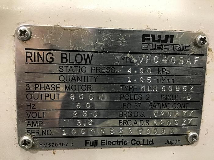 Used FUJI ELECTRIC Motor VFC408AF Used #138803