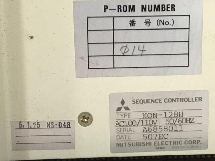 Used MITSUBISHI Sequence Controller KON-128H Used