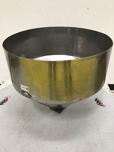 Used METAL FABRICATOR Hopper w/ Lid HOPPER USED #128601