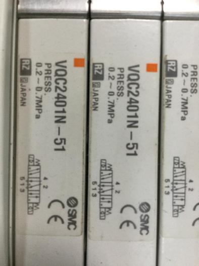 Used SMC Manifold w/ Valves VVQ2000 #104444