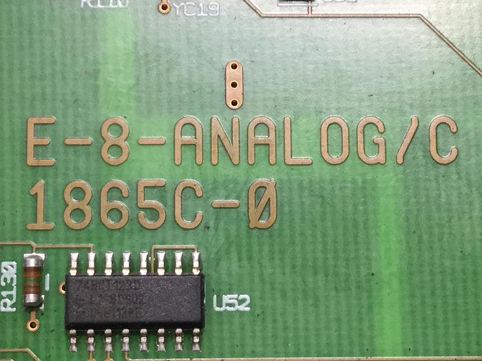 Used KEBA / Engel 18658-1 Circuit Board E-8-ANALOG/C 1865C-0 Used