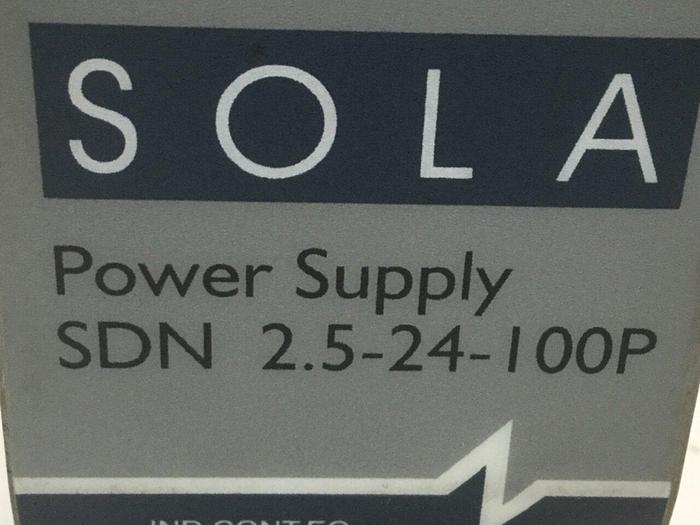 Used SOLA Power Supply SDN2.5-24-100P #105549