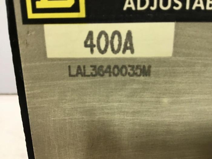 Used SQUARE D 400 Amp Circuit Breaker LAL3640035M Used