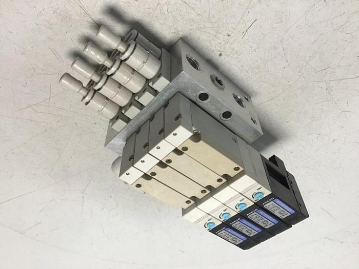 Used KOGANEI Manifold w/ Valves F10M4AJ #120900