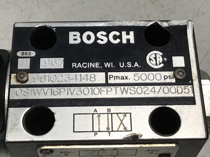 Used BOSCH Valve 081WV16P1V3010FPTWS024/00D51 Used