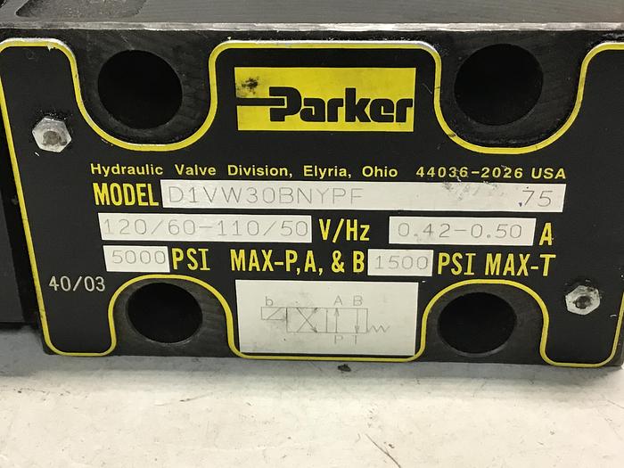 Used PARKER D1VW30BNYPF Valve Used #142039