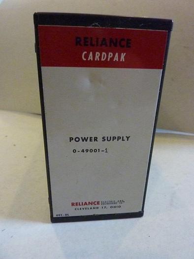 Used RELIANCE ELECTRIC Power Supply 0-49001-1  Used Ref
