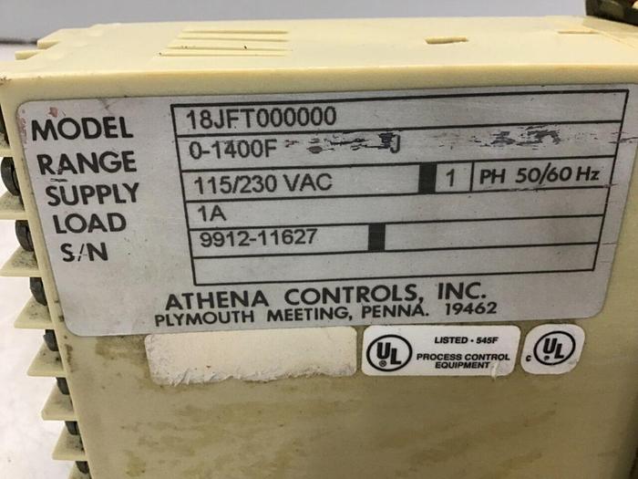 Used ATHENA Temperature Control 18JFTT00000 USED
