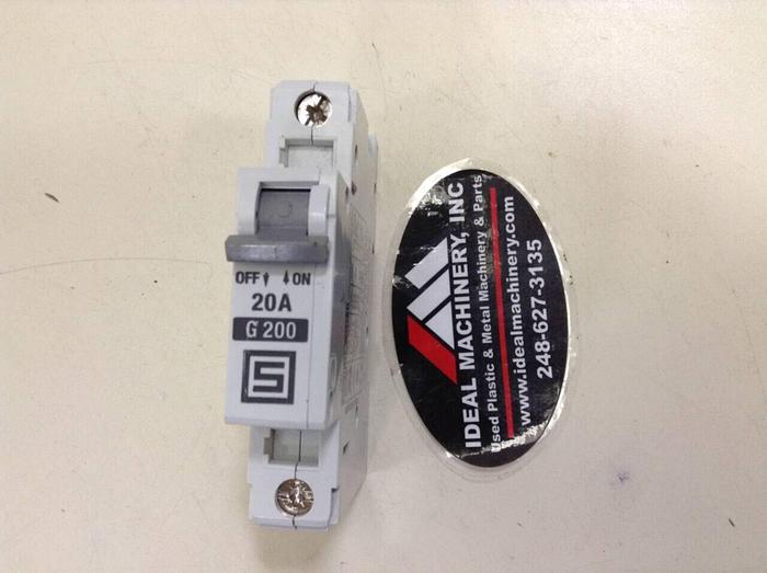 Used SCHURTER 20 Amp Circuit Breaker AS168X-CB1/G200 #75694