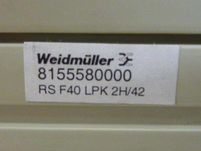 Used WEIDMULLER Module RS F40 LPK 2H/42 #62880