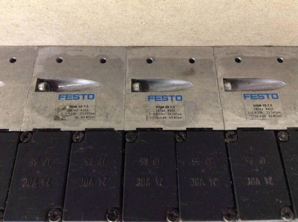 Used FESTO Control Block w/ Valves IFB8-03 USED