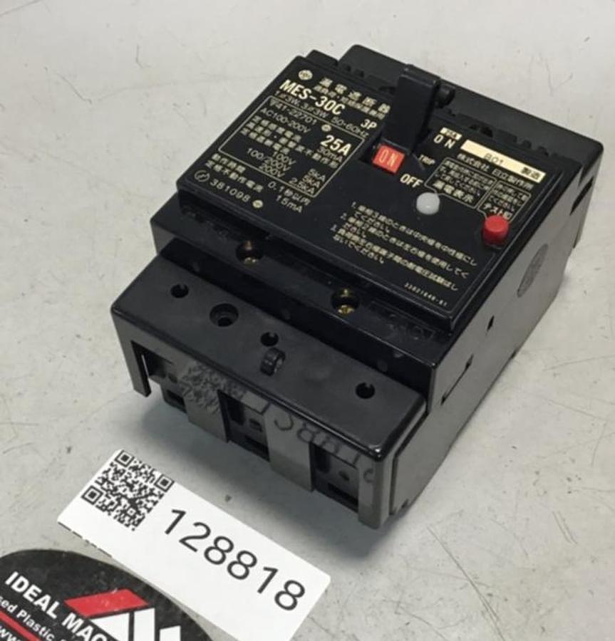 Used HITACHI 25 Amp Circuit Breaker MES-30C USED