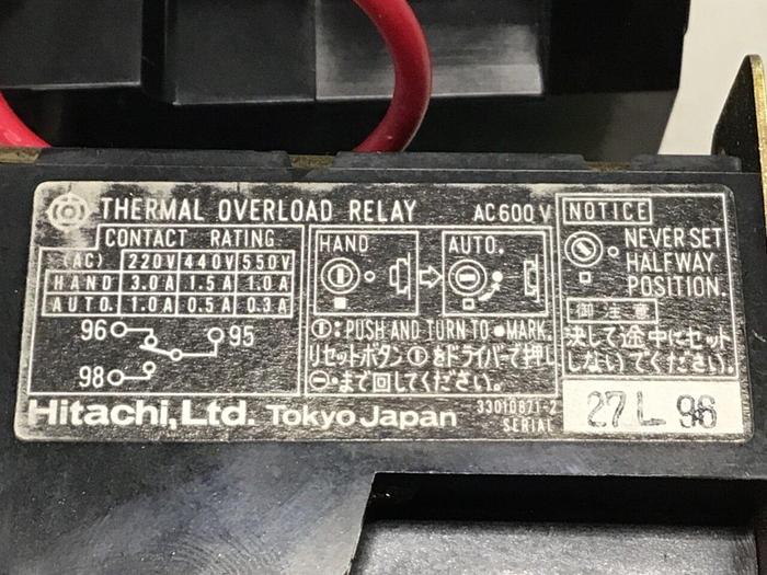 Used HITACHI AC Magnetic Contactor K51N-EPS #126667