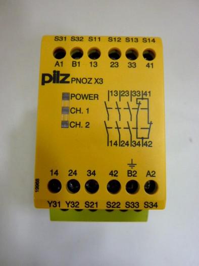 Used PILZ Safety Relay PNOZX3120VAC24VDC3N/O1N/C1SO #64793