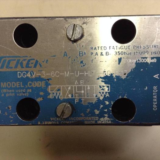 Used VICKERS Valve DG4V-3-6C-M-U-HL7-60-B13 Used