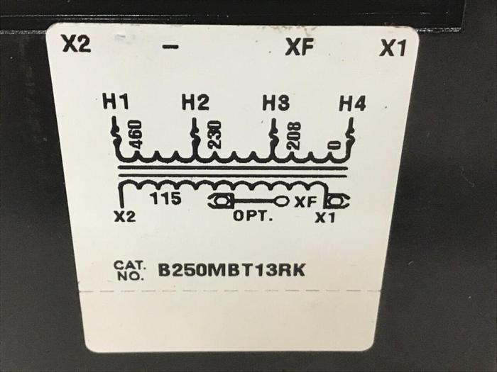 Used IMPERVITRAN Transformer B250MBT13RK #127474