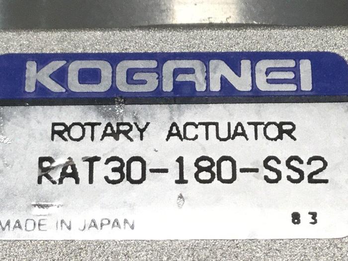 Used KOGANEI Rotary Actuator RAT30-180-SS2 #104838