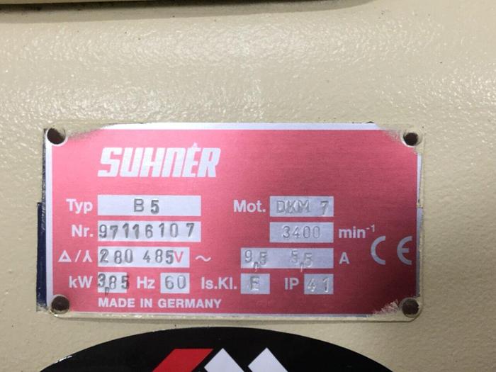 Used SUHNER 5 HP Motor B5 DKM7 5HP Used