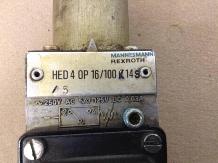 Used REXROTH Valve HED 4 0P 16/100K14S/5 #71043