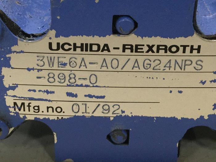 Used REXROTH Uchida Valve 3WE6AA0AG24NPS8980 #102607