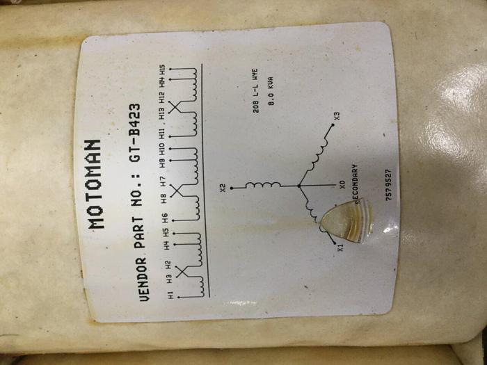 Used MOTOMAN ROBOTICS Transformer GT-B423 #109079