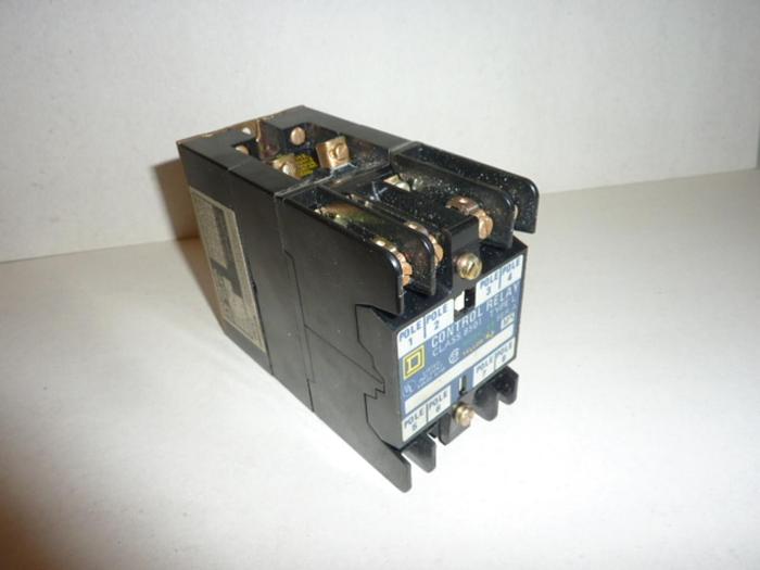 SQUARE D Control Relay 8501-L0-40 USED
