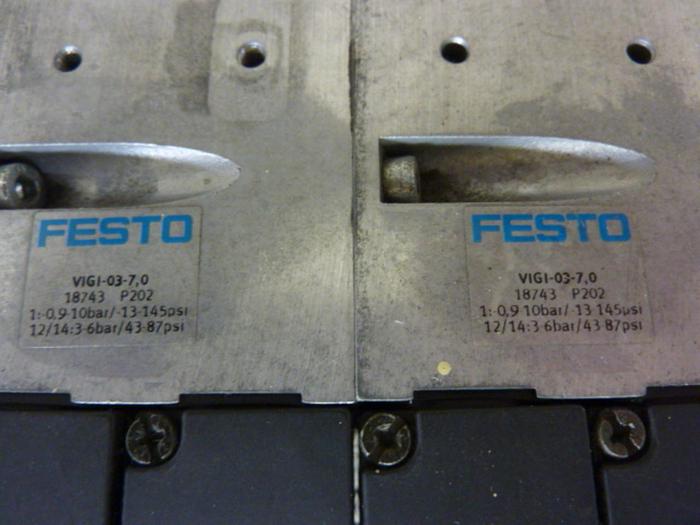 Used FESTO Control Block w/ Valves IFB8-03 #52679
