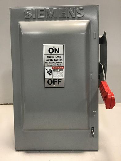 Used SIEMENS Heavy Duty Safety Disconnect Switch HNF362 #130005