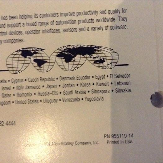 Used ALLEN BRADLEY Configuration and Maintenance Manual 6200-6.4.6 #70831