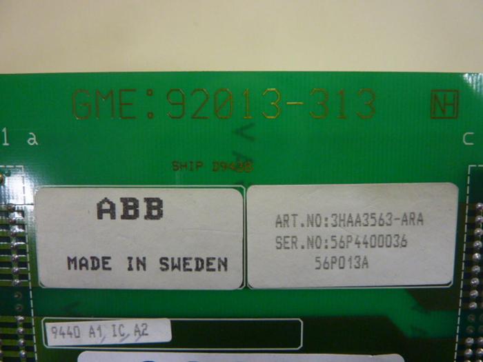 Used ABB Servo Backplane Board 3HAA3563-ARA #62823