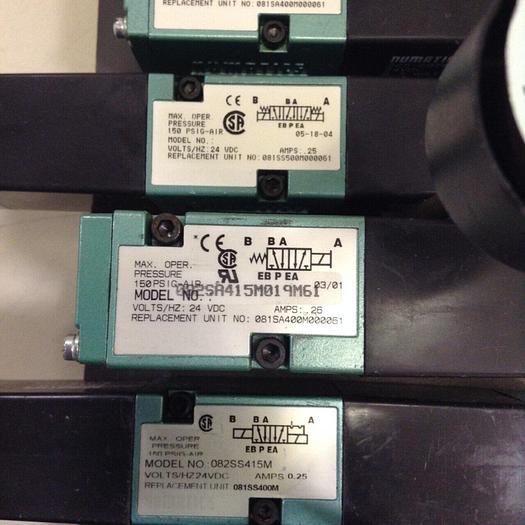 Used NUMATICS Control Block w/ Valves 082SS415M #80009
