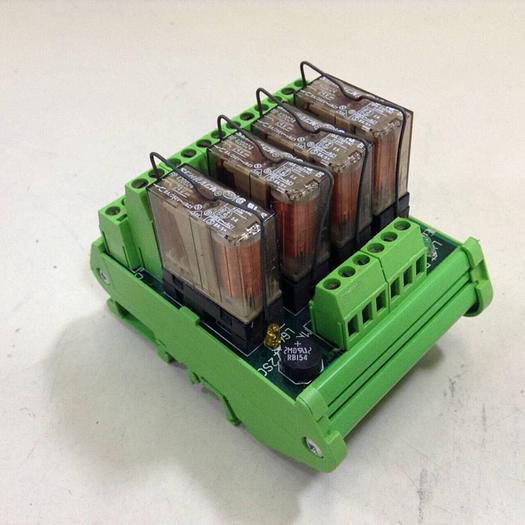 Used EUROTEK Four Channel Relay Breakout ET-MRZ04/24DC/2SC/N #81747