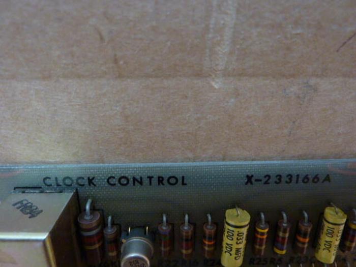 Used ALLEN BRADLEY Clock Control Board X-233166A #27167
