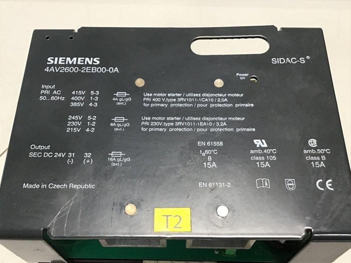 Used SIEMENS Power Supply 4AV2600-2EB00-0A Used