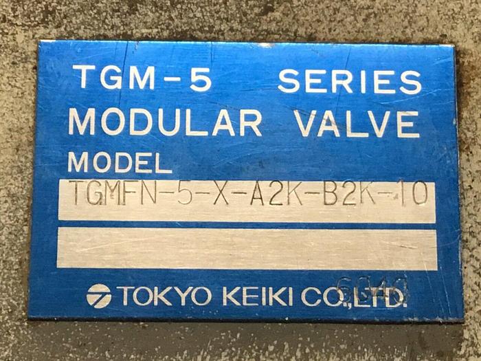 Used TOKYO KEIKI Valve TGMFN-5-X-A2K-B2K-10 #138048